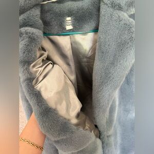 Baby Blue Fur Jacket